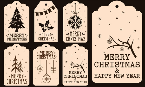 Christmas Gift Tag Svg Bundle 