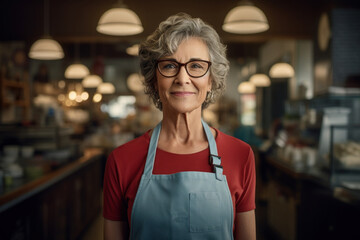 Small Business Owner in Her Store AI Generated