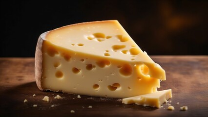 Various types of cheese. Generated with AI