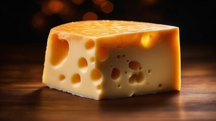 Various types of cheese. Generated with AI