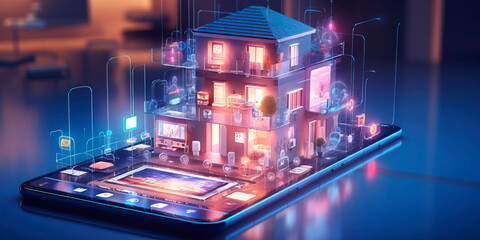 Smart homes: a system for managing household devices through a mobile application. Generative AI
