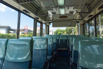 Fototapeta premium Buses passing through Yakushima