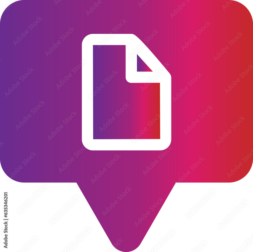 Poster gradient style talk icon