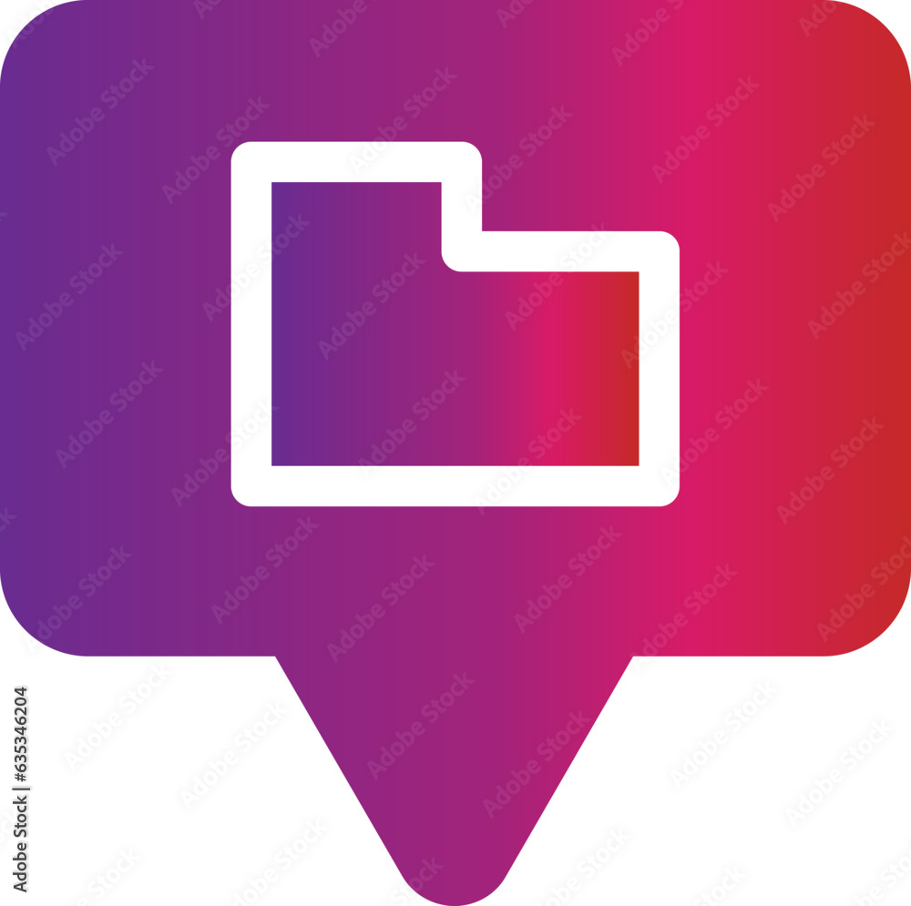 Poster gradient style talk icon