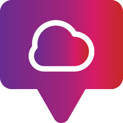 gradient style talk icon