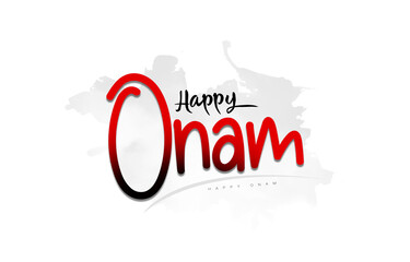 illustration for Happy Onam festival of South India Kerala