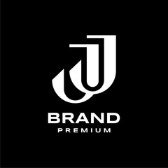 Modern Simple Elegant Trendy Initials Letter JJ Monogram Logo Template