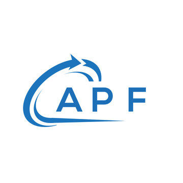 APF letter logo design on white background. APF creative initials letter logo concept. APF letter design.	
