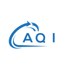 AQI letter logo design on white background. AQI creative initials letter logo concept. AQI letter design.	
