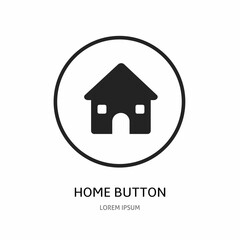 Logo vector design for business. Home button logos.