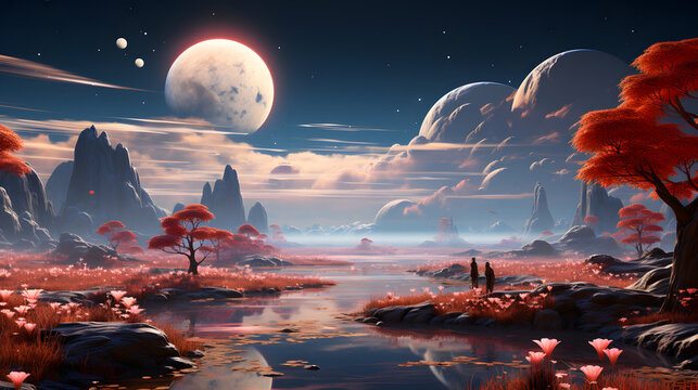 Illustrated Adventure: Nature and Outer Space