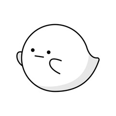 ハロウィンのおばけアイコン