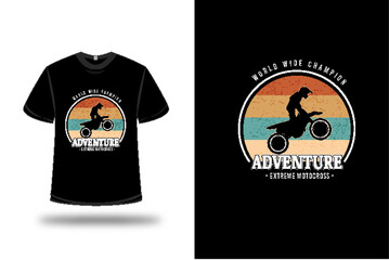 Extreme Motocross Retro Vintage T Shirt Design