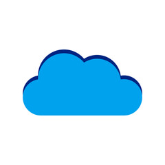 Cloud icon vector cloud symbol Vector illustration