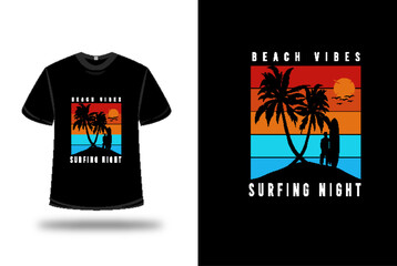 Surfing Retro Vintage T Shirt Design