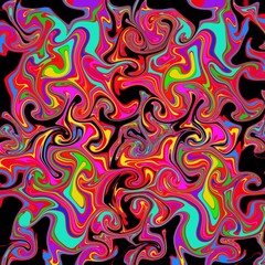 Abstract, multi-colored colors mixed nicely without a certain pattern.