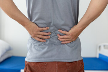 man with back pain