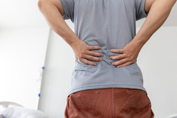 man with back pain