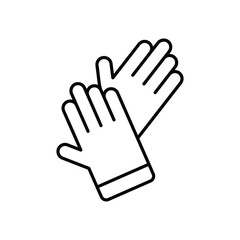 Obraz premium Gloves icon vector stock illustration.