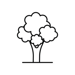 Tree icon vector stock illustration.