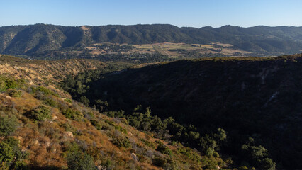 Ojai Valley from Topatopa Mountains, Ventura County, California 