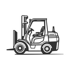 forklift vehicle illustration 