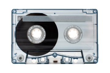 tape music cassette. isolated white background