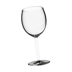 Transparent wine glass 3D