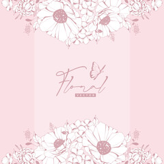 hand drawn floral background 5