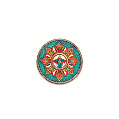 mongolian traditional logo illustration eps.10