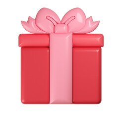 Gift box sticker 3D