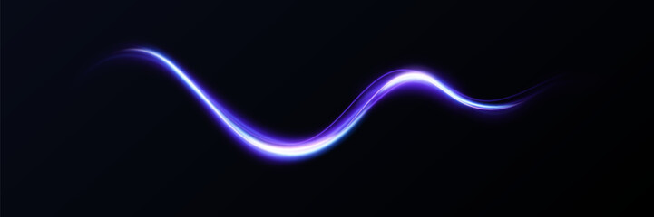 Abstract blue pink motion effect with the speed of light.spiral glow effect. Magic shiny line. Neon. Background.