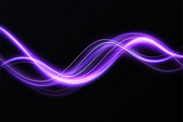 Obraz premium Abstract neon effect of moving at the speed of light. Glow effect. Magic shiny line. Neon. Background.
