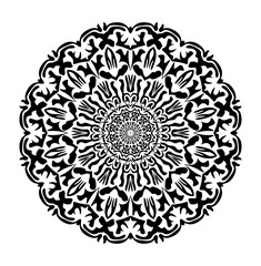 Abstract geometry of modern art. Mystical eastern mandala. floral kaleidoscope traditional design