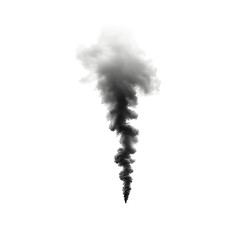 Black smoke cloud. Dark steam effect. Air pollution concept