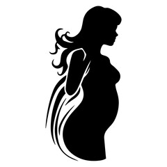 Pregnancy Vector Illustrations | Maternity Art with Trending Styles & Graceful Elegance
