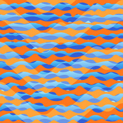 Abstract waves. Seamless pattern