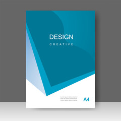 Business Book cover modern design. Annual report. Brochure template, catalog. Simple Flyer promotion. magazine. Vector illustration
