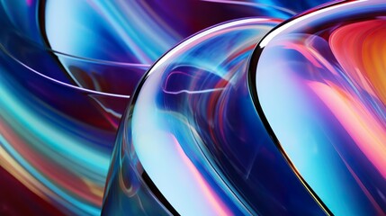 Colorful Glass 3D Object abstract wallpaper backgrou