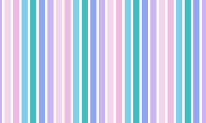 Obraz premium Abstract geometric seamless pattern. Unicorn Vertical stripes. Wrapping paper. Print for interior design and fabric. Kids background. Backdrop in vintage and retro style.