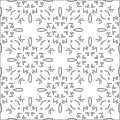 Fototapeta na wymiar Vector pattern with symmetrical elements . Modern stylish abstract texture. Repeating geometric tiles from striped elements.Black and white pattern.