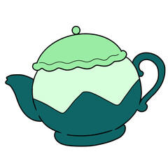 Zeredao43 teapot with green tea