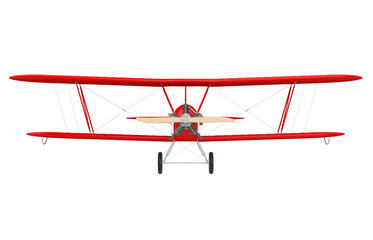 Red Airplane Biplane Isolated © nerthuz