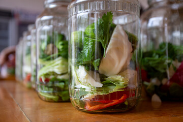 A simple and quick way to pickle tomatoes for the winter: interesting recipes for preparing canned tomatoes cucumber, blackcurrant leaves, cherries, a sprig of parsley and dill; wash thoroughly and dr