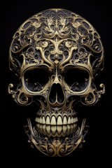 calavera tenebrosa Dia de Muertos