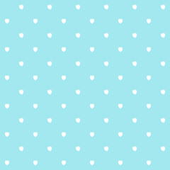 white heart on blue background, heart seamless background.