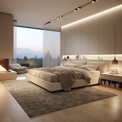 modern light bedroom