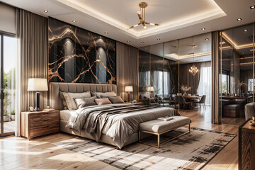 luxury hotel bedroom