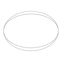 Ellipse outlines illustration