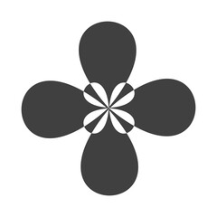 Flower shape illustration